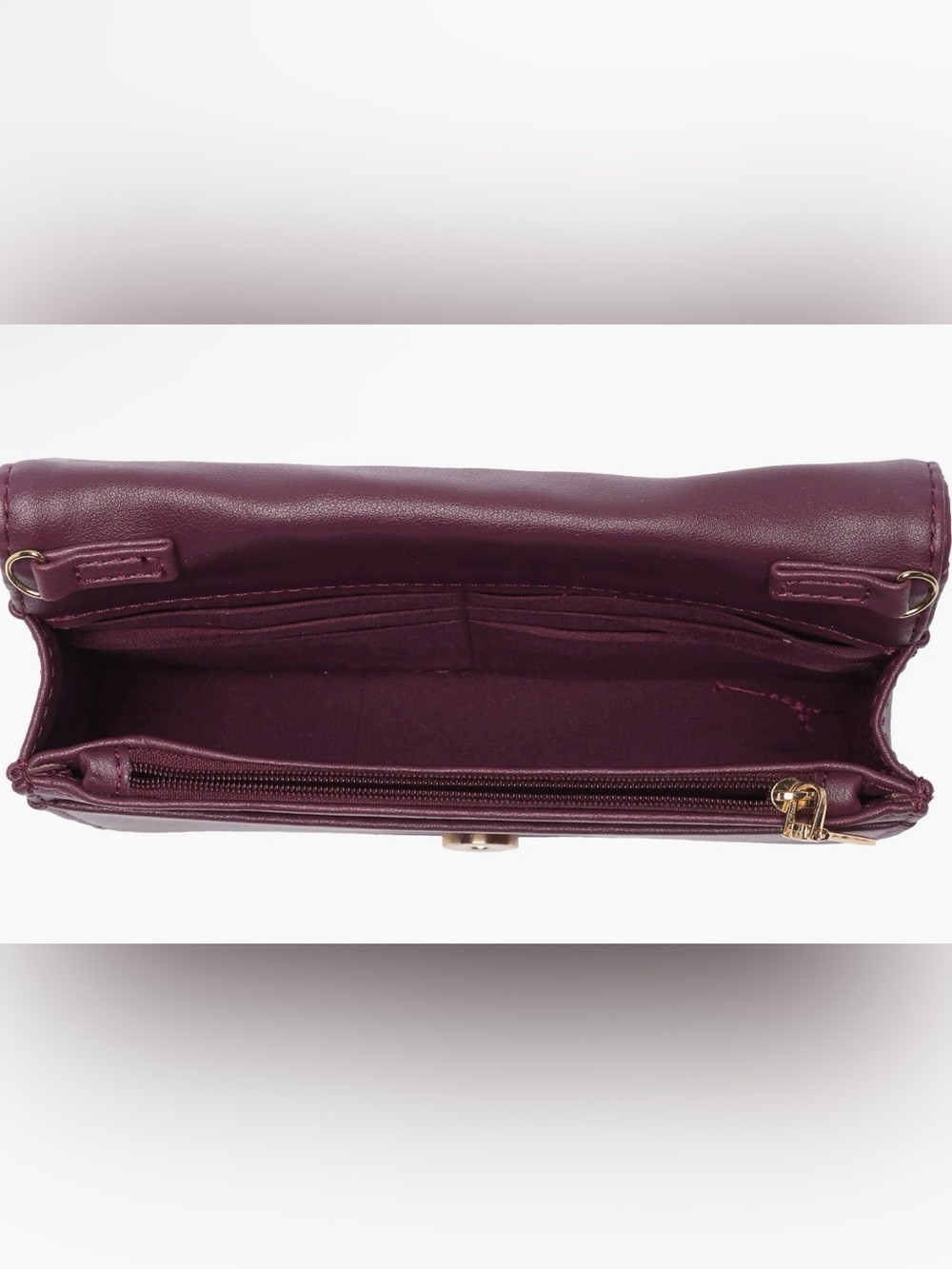 NWT Badgley Mischka Studio Crossbody Bag in Plum NWT - Picture 5 of 5